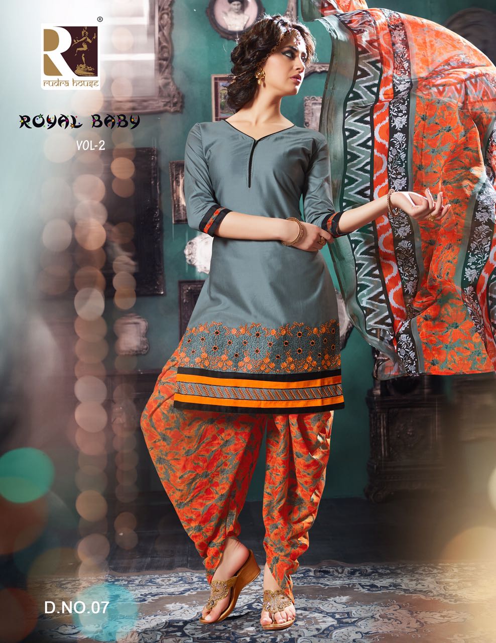 Royal Baby Vol 2 By Rudra Fashion 01 To 15 Series Indian Traditional Beautiful Stylish Designer Embroidered Casual Wear Ethnic Wear Cambric Patiyala Dresses At Wholesale Price