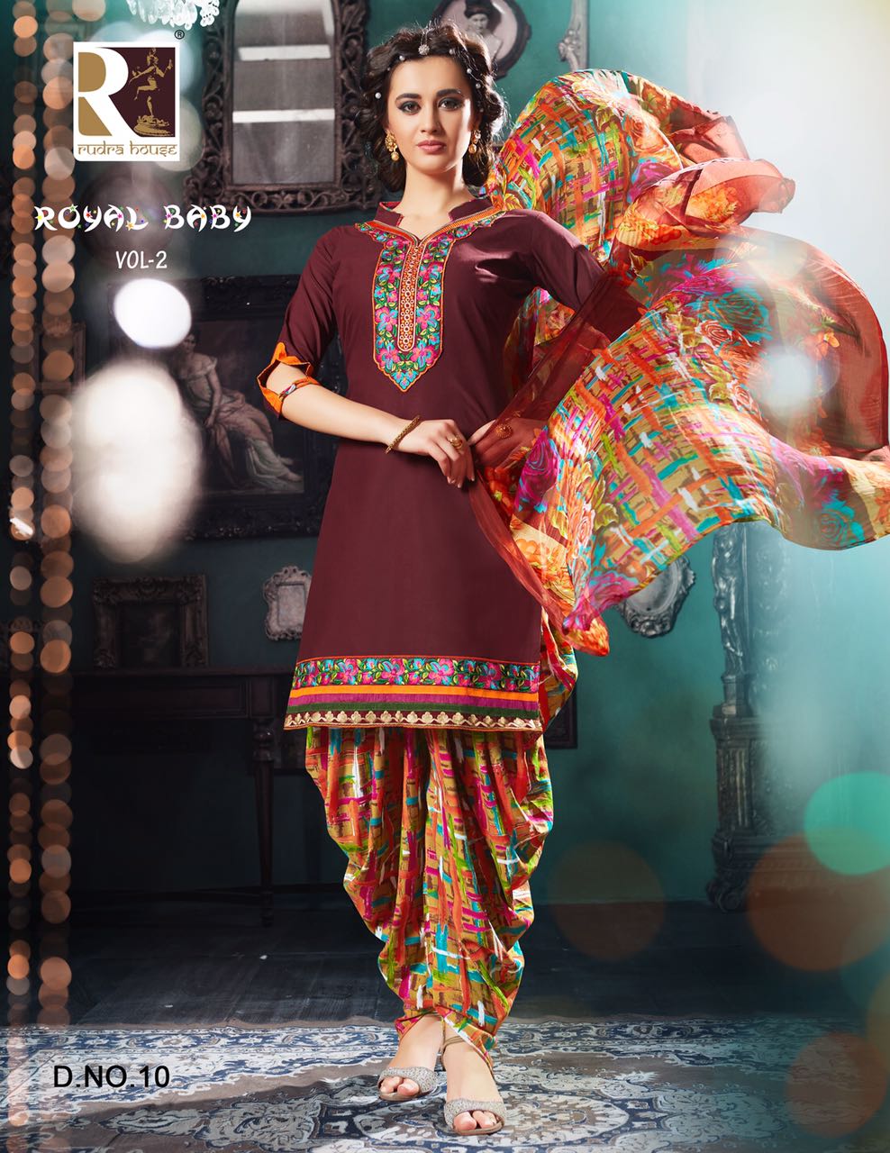 Royal Baby Vol 2 By Rudra Fashion 01 To 15 Series Indian Traditional Beautiful Stylish Designer Embroidered Casual Wear Ethnic Wear Cambric Patiyala Dresses At Wholesale Price