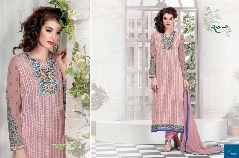 Sale-ruhab-13 2700 To 2706 By Shivam Beautiful Embroidered Stylish Pretty Party Wear Casual Wear Occasional Wear Dresses At Wholesale Price