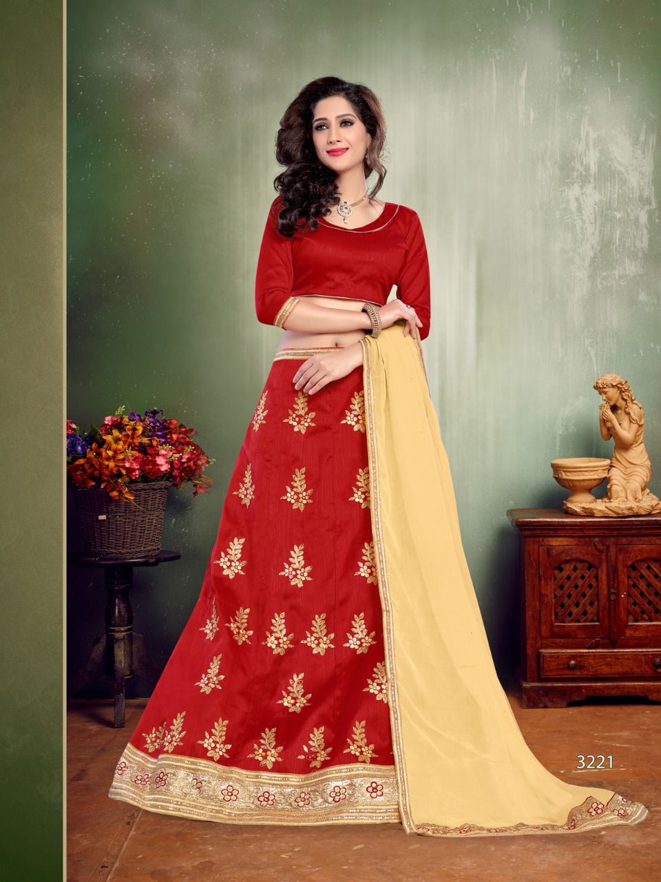 Ruhi By Sanskar Style 3217 To 3225 Series Designer Beautiful Colorful Fancy Wedding Collection Occasional Wear & Party Wear Mulberry Silk Lehengas At Wholesale Price