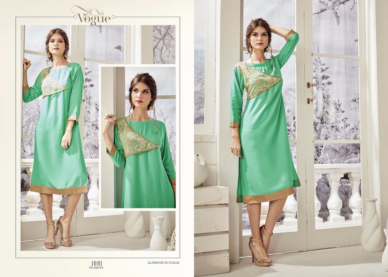 Ruhi By Yaazoo Fashion 1001 To 1010 Series Stylish Colorful Beautiful Fancy Ethnic Wear Casual Wear Rayon Printed & Embroidered Kurtis At Wholesale Price