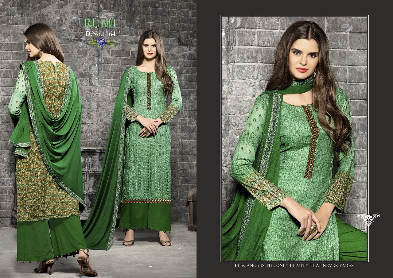 Rumi Vol-2 By Mag 1163 To 1171 Series Designer Pakistani Suits Beautiful Fancy Colorful Party Wear & Occasional Wear Glace Cotton Dresses At Wholesale Price