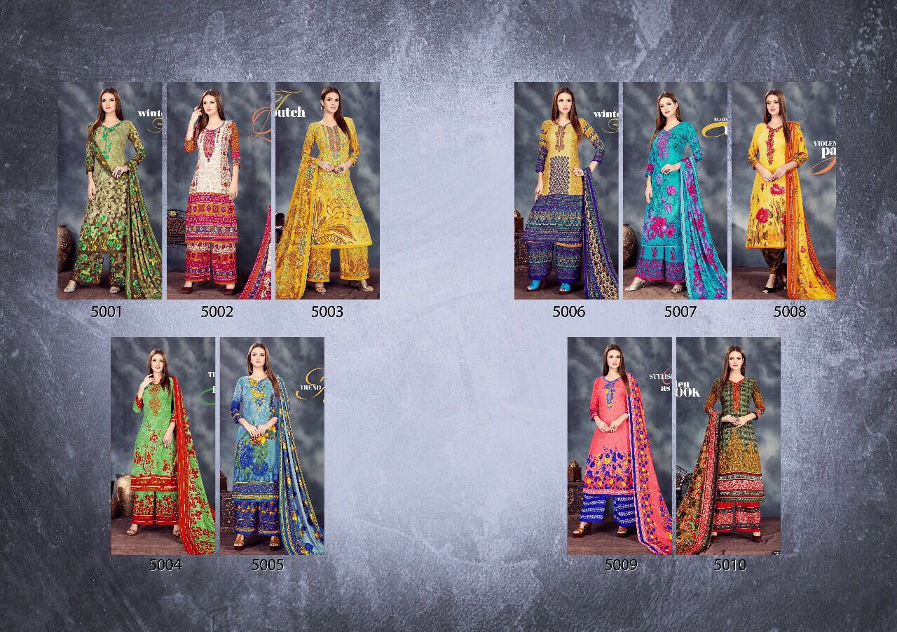 Sahanaz By Shri Vijay 5001 To 5010 Series Beautiful Pakistani Suits With Self Embroidered Work & Print Fancy Party Wear & Occasional Wear Pure Pashmina Jac. Dresses At Wholesale Price