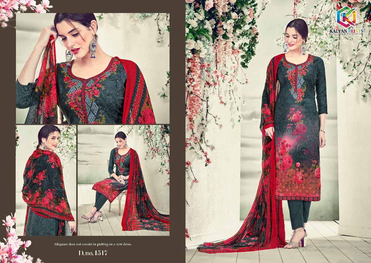 Sahida Vol-2 By Kalyan Prints 1513 To 1521 Series Pure Pashmina With Embroidery Beautiful Colorful Casual Wear & Winter Wear Printed Dresses At Wholesale Price