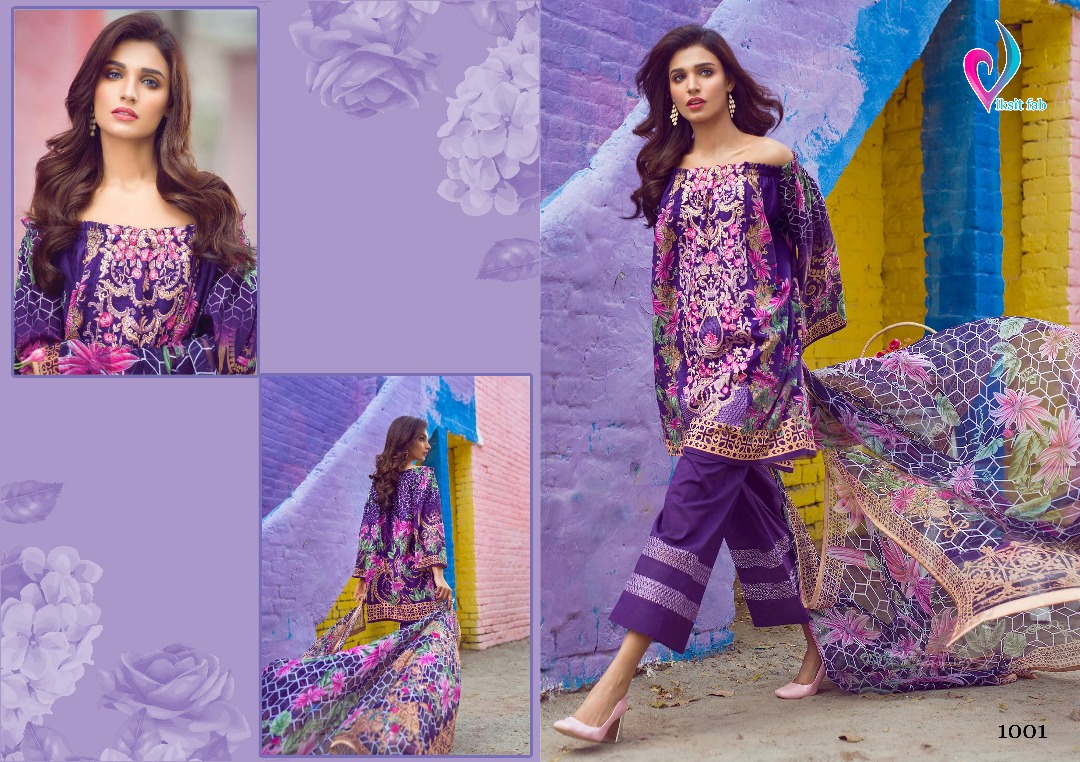 Saira Lawn 1001 To 1008 Series By Viksit Fab Beautiful Colourful Stylish Fancy Pretty Party Wear Casual Wear Occasional Wear Printed Cotton Dresses At Wholesale Price