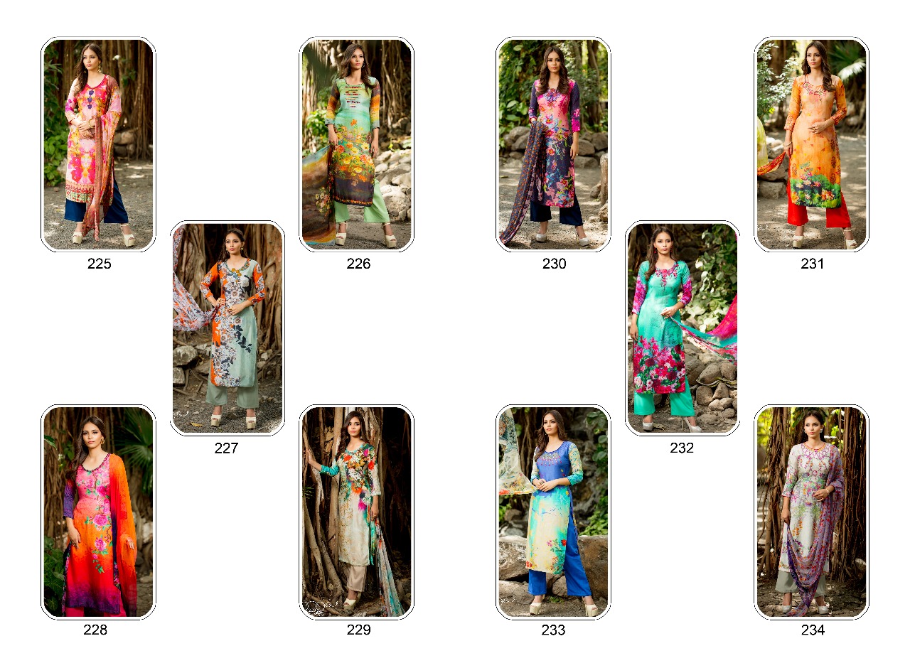 (sale)-arden By Rvee Gold 225 To 234 Series Pakistani Suits Beautiful Colorful Fancy Ethnic Wear & Party Wear Modal Silk Dresses At Wholesale Price