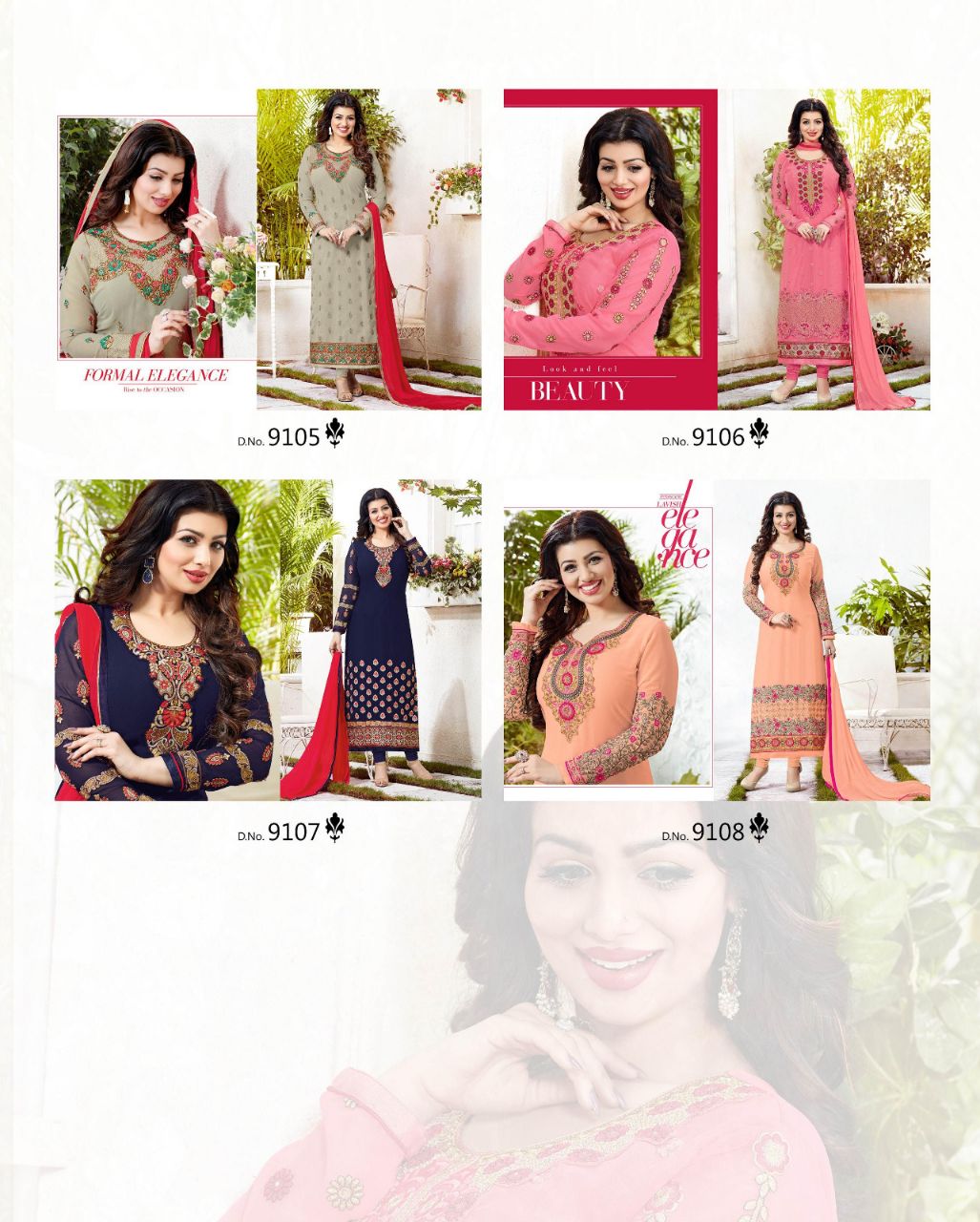 (sale)-nakshatra Vol-1 By Nakshatra 9101 To 9108 Series Indian Designer Beautiful Collection Occasional Wear & Party Wear Georgette Embroidered Dresses At Wholesale Price