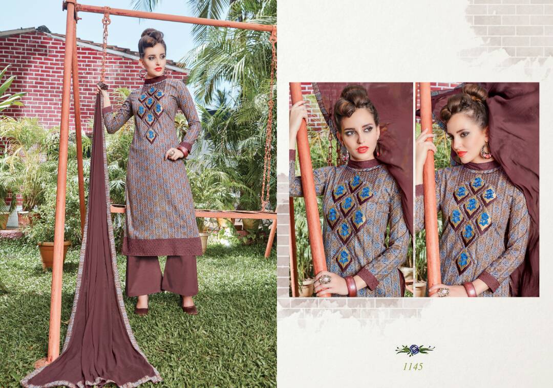 (sale)-nysa Vol-2 By Mag 1138 To 1145 Series Designer Pakistani Suits Beautiful Stylish Colorful Cambric Cotton Printed & Embroidered Cambric Cotton Dresses At Wholesale Price