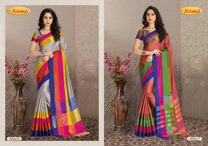 Samyukta By St Namo Designer Beautiful Fancy Colorful Stylish Party Wear & Occasional Wear Pure Silk Cotton Sarees At Wholesale Price