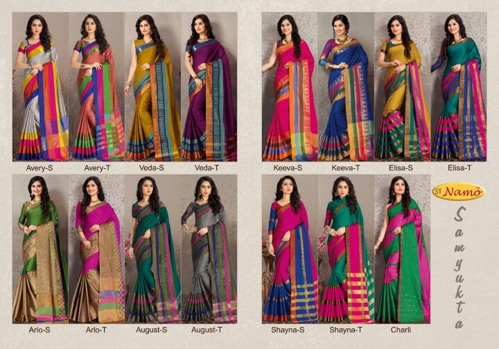 Samyukta By St Namo Designer Beautiful Fancy Colorful Stylish Party Wear & Occasional Wear Pure Silk Cotton Sarees At Wholesale Price