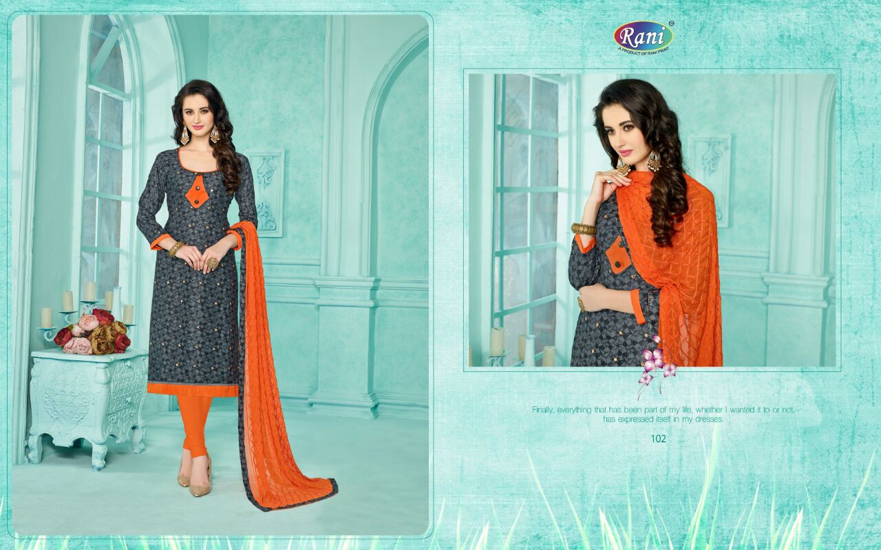 Sanskruti-1 By Rani Print 101 To 112 Series Indian Traditional Stylish Beautiful Party Wear Occasional Wear Printed Cotton Suit At Wholesale Price