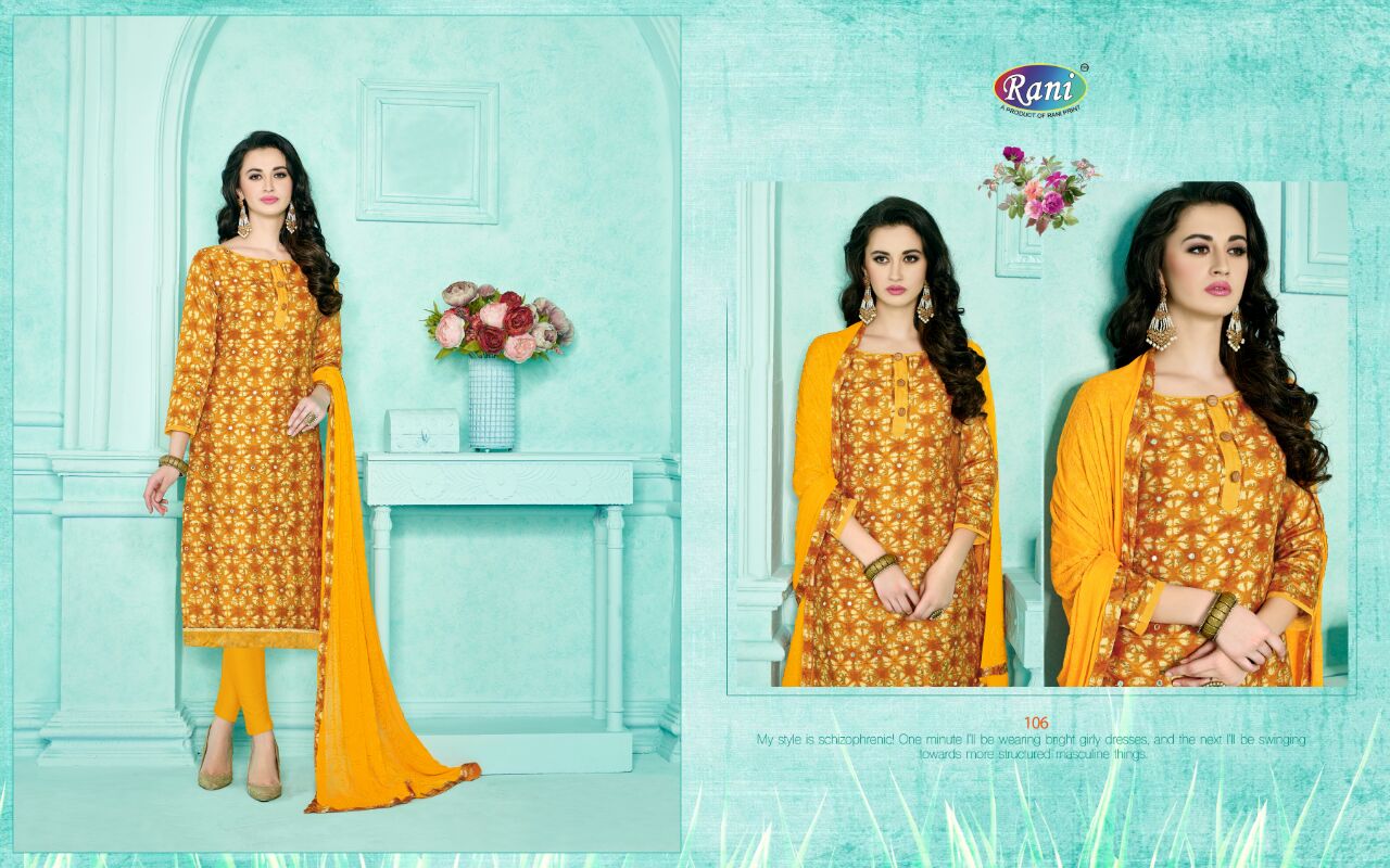 Sanskruti-1 By Rani Print 101 To 112 Series Indian Traditional Stylish Beautiful Party Wear Occasional Wear Printed Cotton Suit At Wholesale Price