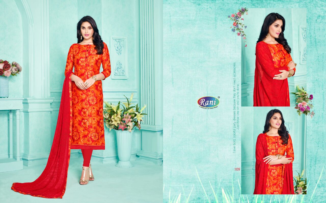 Sanskruti-1 By Rani Print 101 To 112 Series Indian Traditional Stylish Beautiful Party Wear Occasional Wear Printed Cotton Suit At Wholesale Price