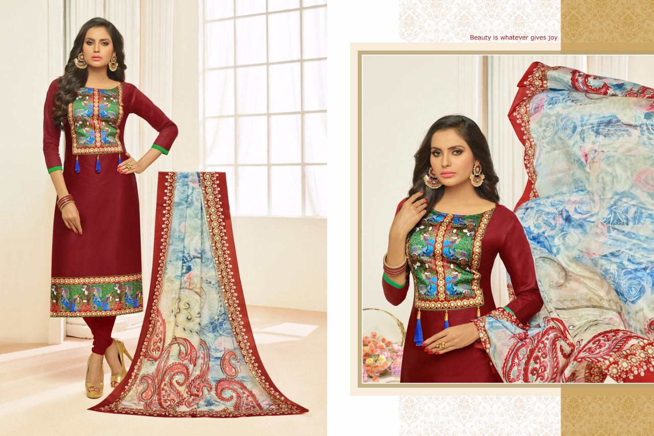 Sararara By Samaira Fashion 9000 To 9011 Series Designer Colorful Fancy Beautiful Party Wear & Occasional Wear Glace Cotton Dresses At Wholesale Price