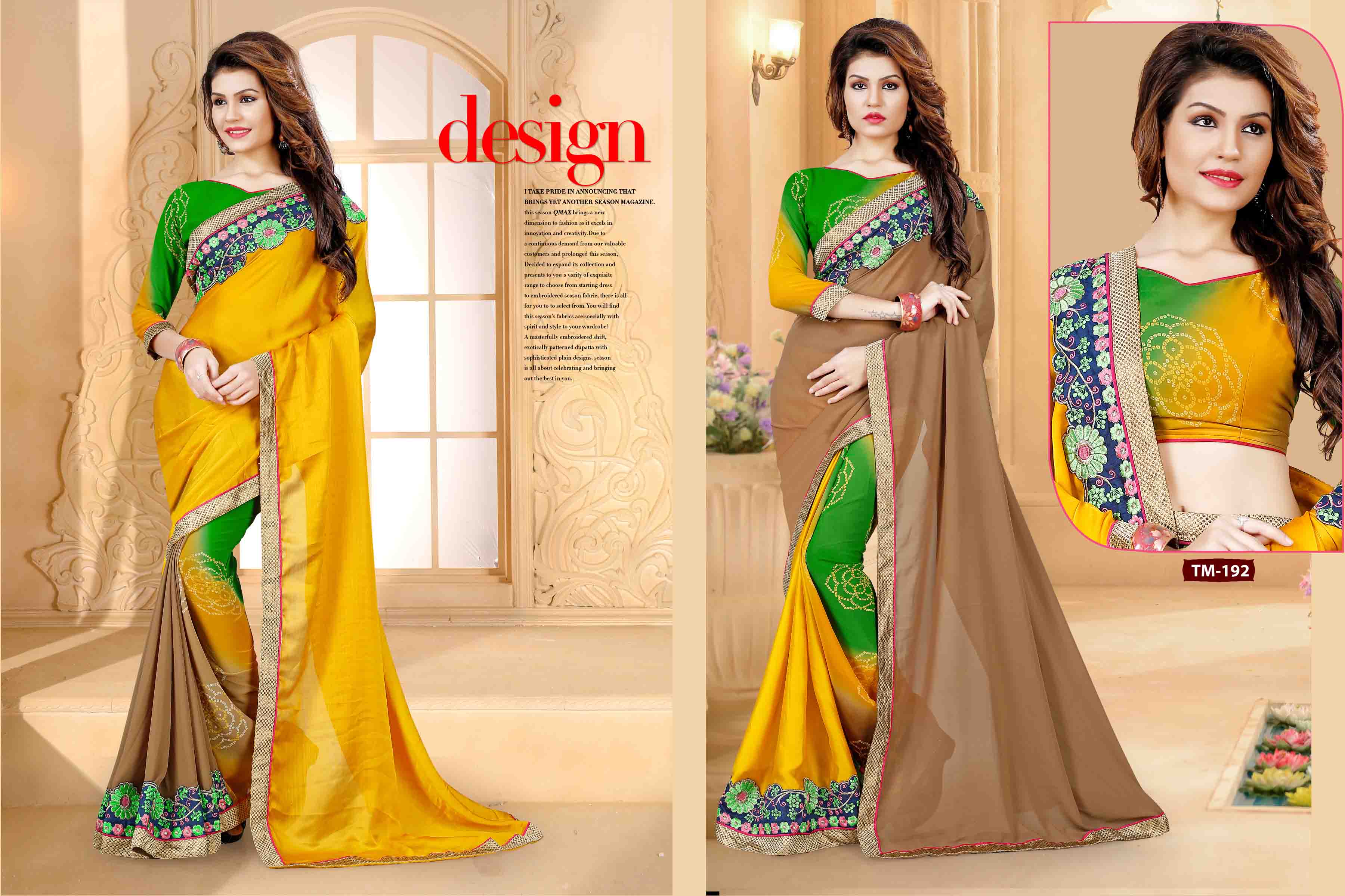 Saree Sagar By Tulsi Mantra 189 To 200 Series Intian Traditional Beautiful Stylish Designer Embroidered Party Wear Georgette Dresses At Wholesale Price