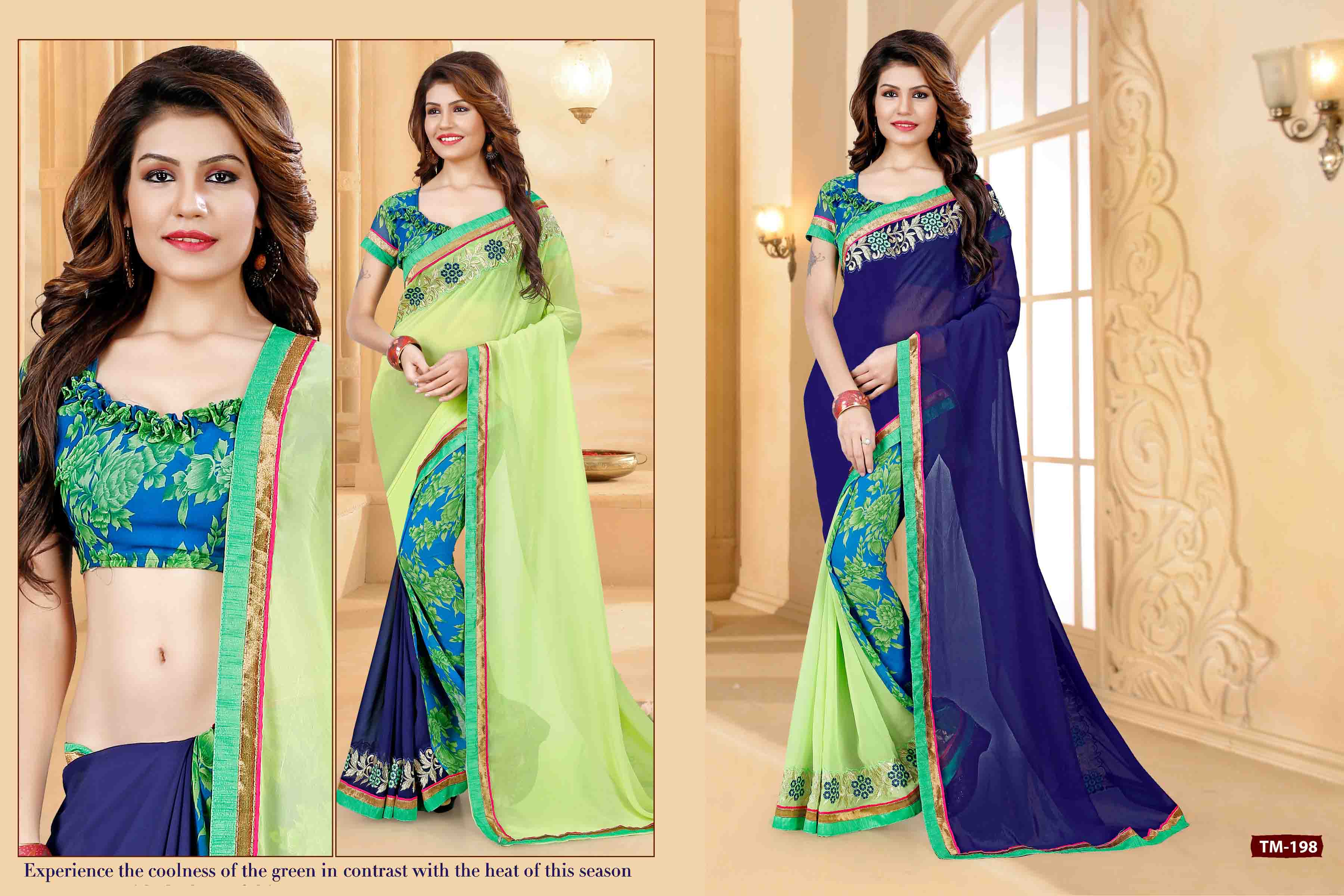 Saree Sagar By Tulsi Mantra 189 To 200 Series Intian Traditional Beautiful Stylish Designer Embroidered Party Wear Georgette Dresses At Wholesale Price