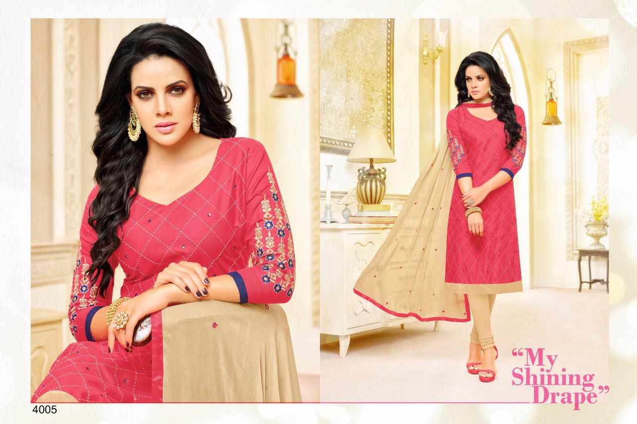 Sayra By Samaira Fashion 4005 To 4016 Series Beautiful Stylish Colorful Fancy Casual Wear & Ethnic Wear Cotton Embroidered Dresses At Wholesale Price