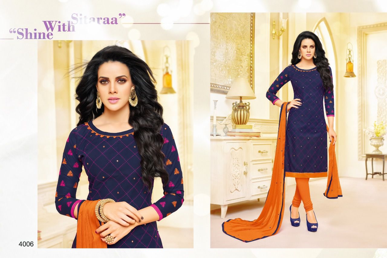 Sayra By Samaira Fashion 4005 To 4016 Series Beautiful Stylish Colorful Fancy Casual Wear & Ethnic Wear Cotton Embroidered Dresses At Wholesale Price