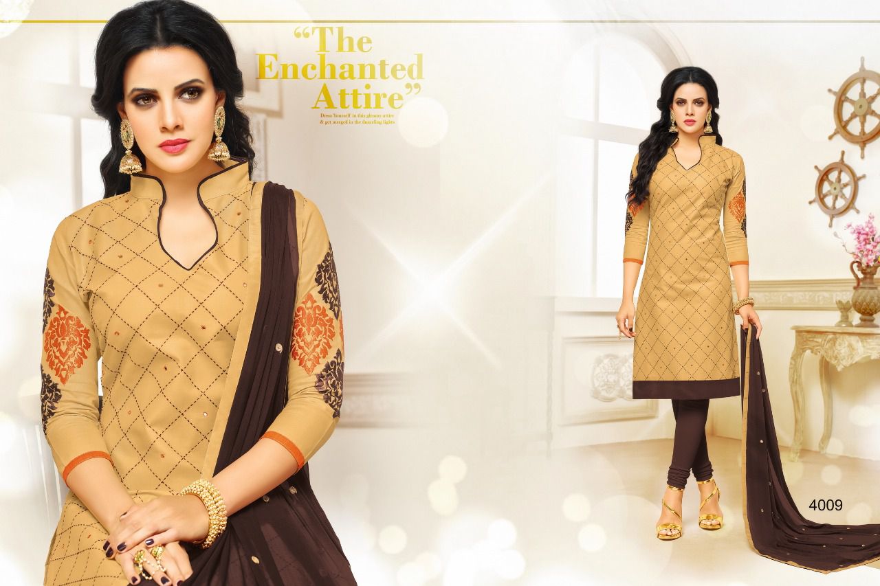 Sayra By Samaira Fashion 4005 To 4016 Series Beautiful Stylish Colorful Fancy Casual Wear & Ethnic Wear Cotton Embroidered Dresses At Wholesale Price