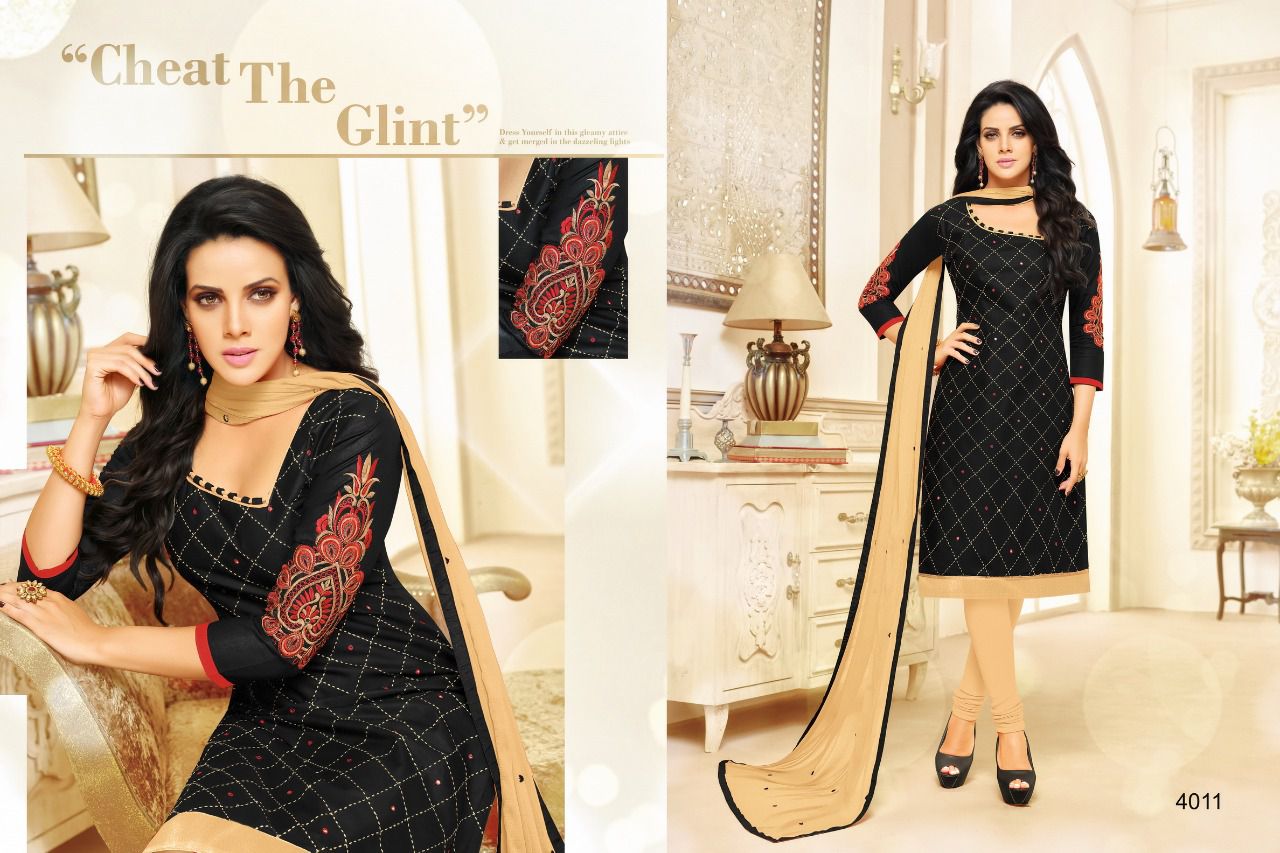 Sayra By Samaira Fashion 4005 To 4016 Series Beautiful Stylish Colorful Fancy Casual Wear & Ethnic Wear Cotton Embroidered Dresses At Wholesale Price