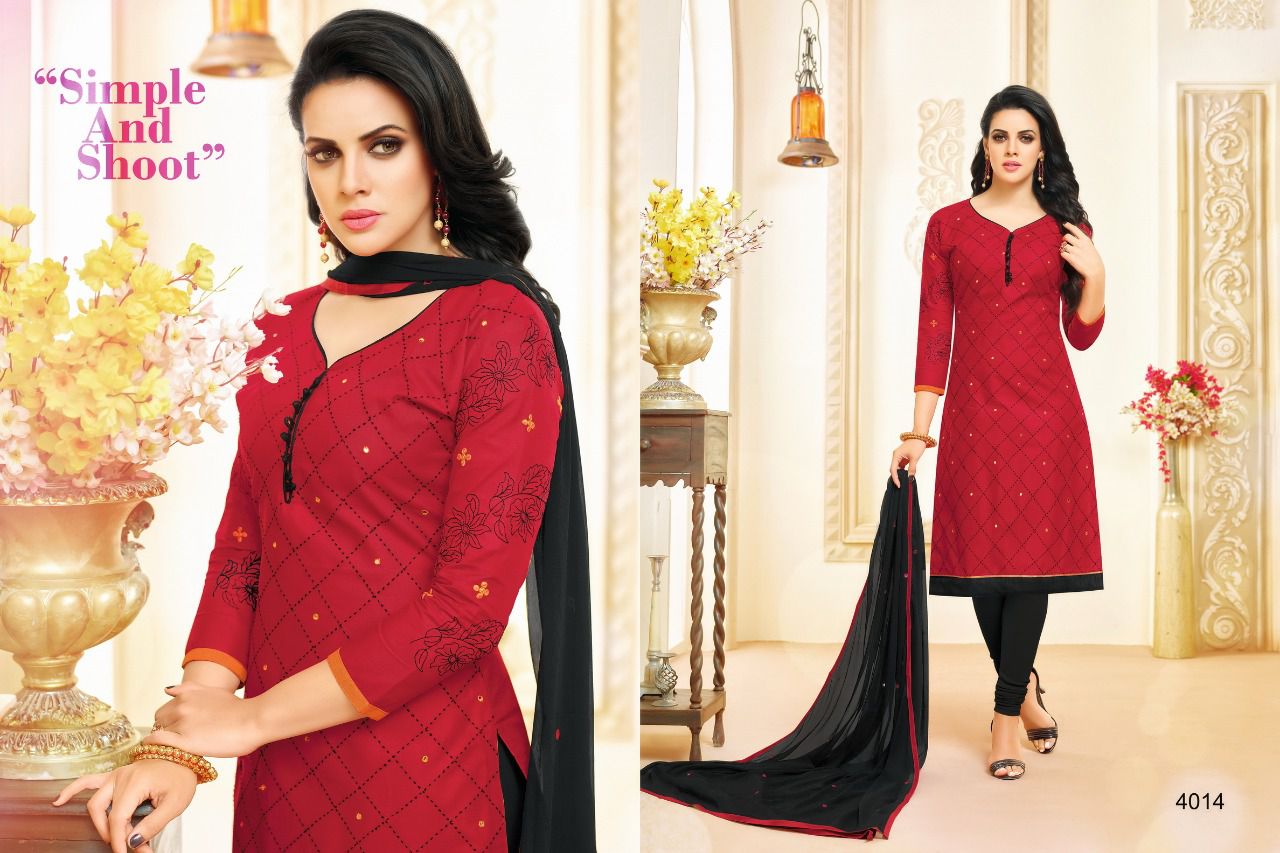 Sayra By Samaira Fashion 4005 To 4016 Series Beautiful Stylish Colorful Fancy Casual Wear & Ethnic Wear Cotton Embroidered Dresses At Wholesale Price