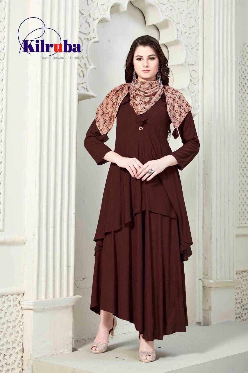 Scarf style on on sale kurti