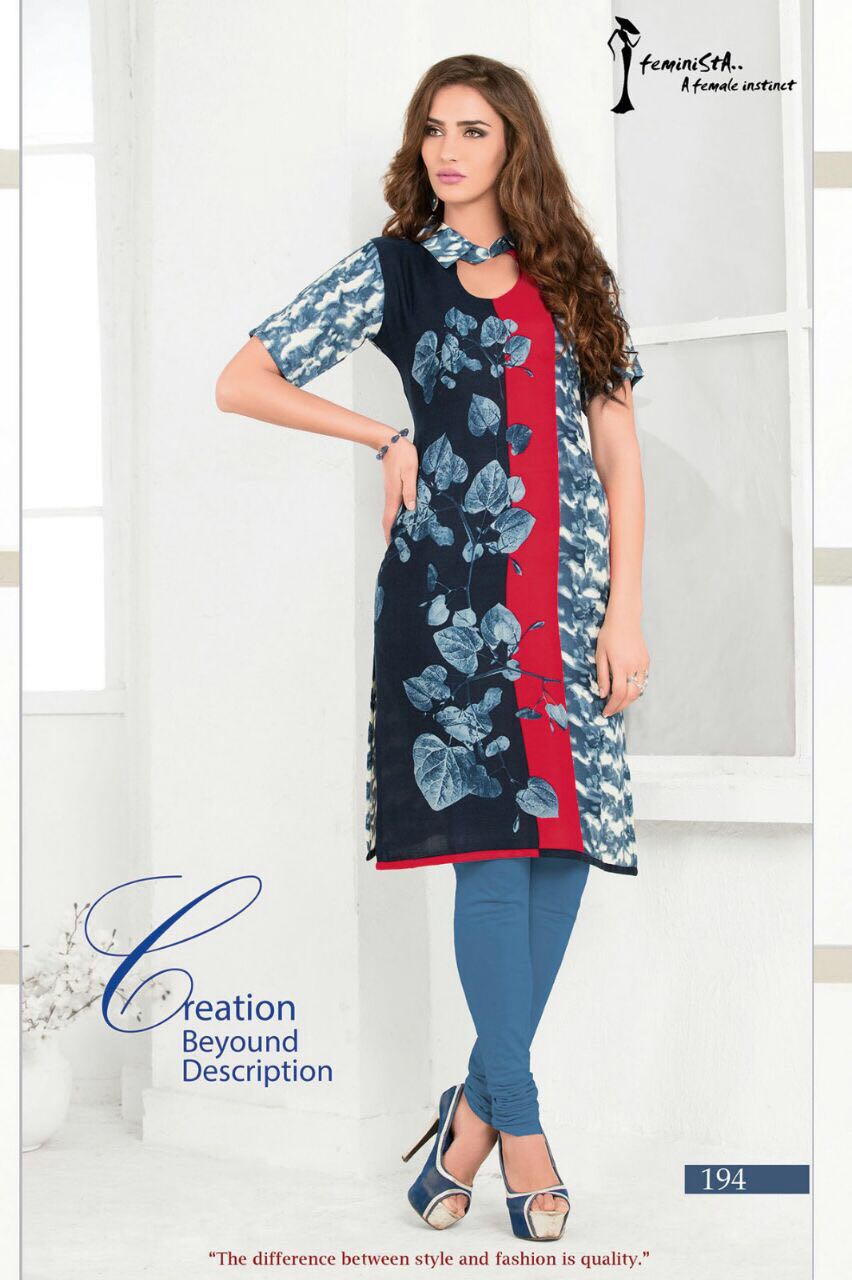 Senses Vol 12 By Arena Fashions 191 To 198 Series Western Stylish Designer Floral Printed Casual Wear Ready To Wear Rayon Kurtis At Wholesale Price