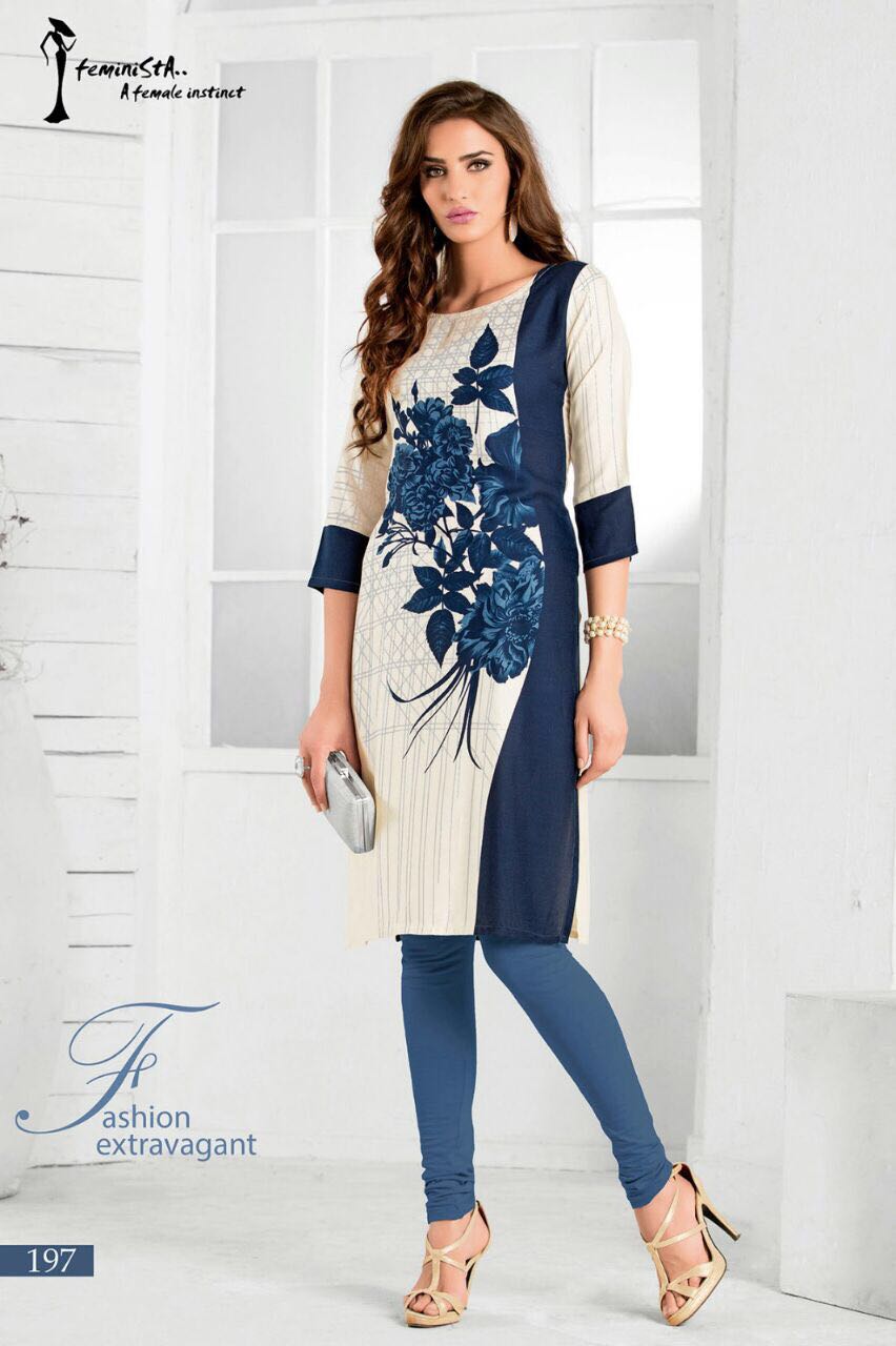 Senses Vol 12 By Arena Fashions 191 To 198 Series Western Stylish Designer Floral Printed Casual Wear Ready To Wear Rayon Kurtis At Wholesale Price