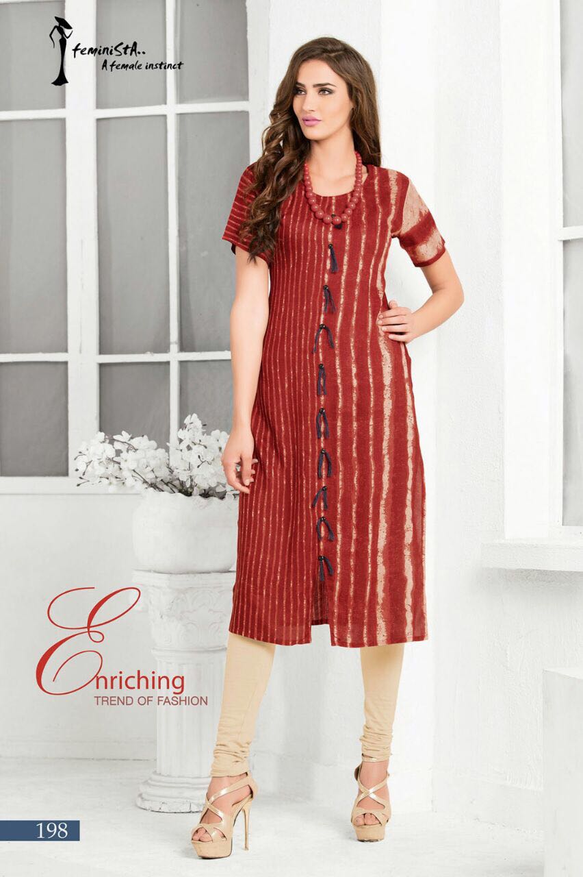 Senses Vol 12 By Arena Fashions 191 To 198 Series Western Stylish Designer Floral Printed Casual Wear Ready To Wear Rayon Kurtis At Wholesale Price