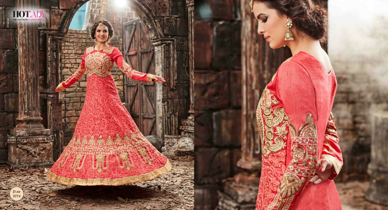 Shahana By Hot Lady 3771 To 3775 Series Beautiful Stylish Designer Heavy Embroidered Party Wear Fancy Dresses At Wholesale Price