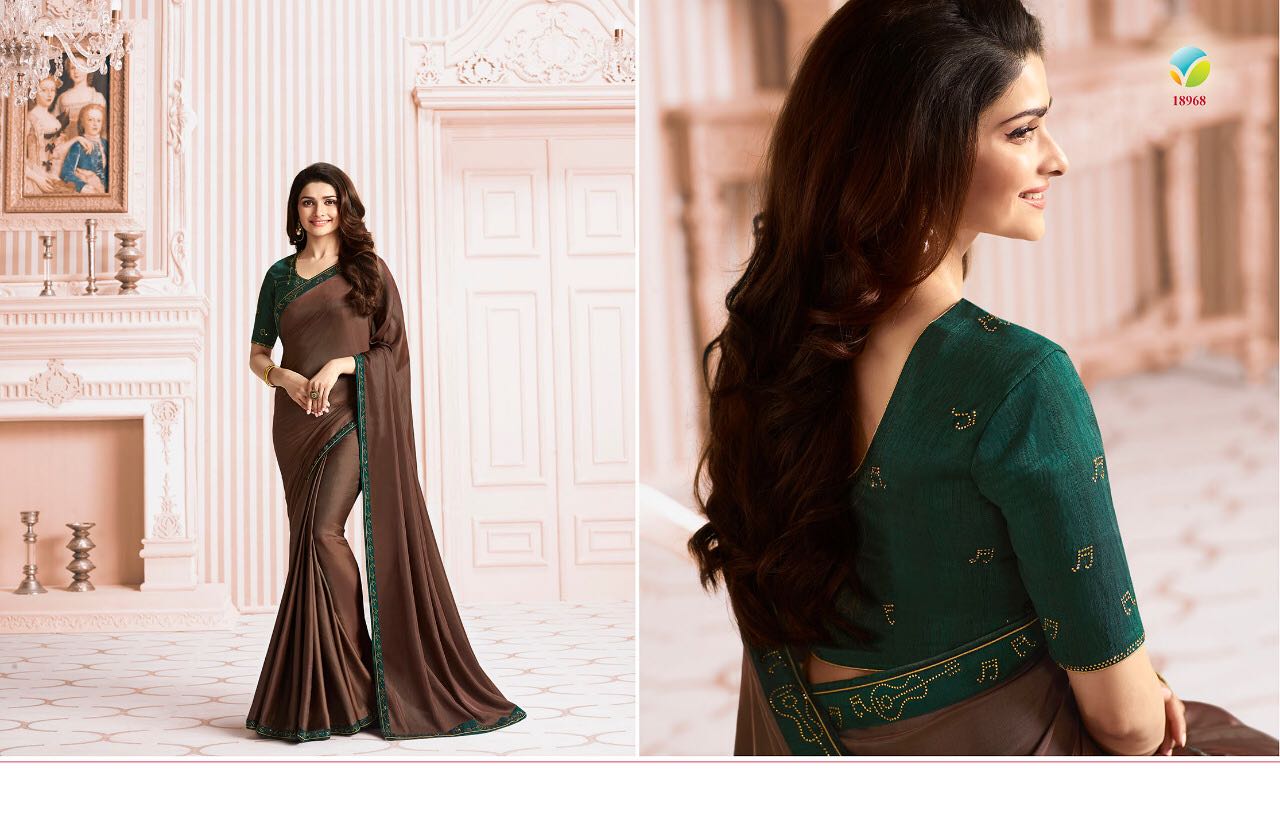 Sheesha Starwalk Vol-33 By Vinay Fashion 18961 To 18971 Series Designer Beautiful Stylish Fancy Colorful Party Wear & Occasional Wear Georgette Silk Sarees At Wholesale Price