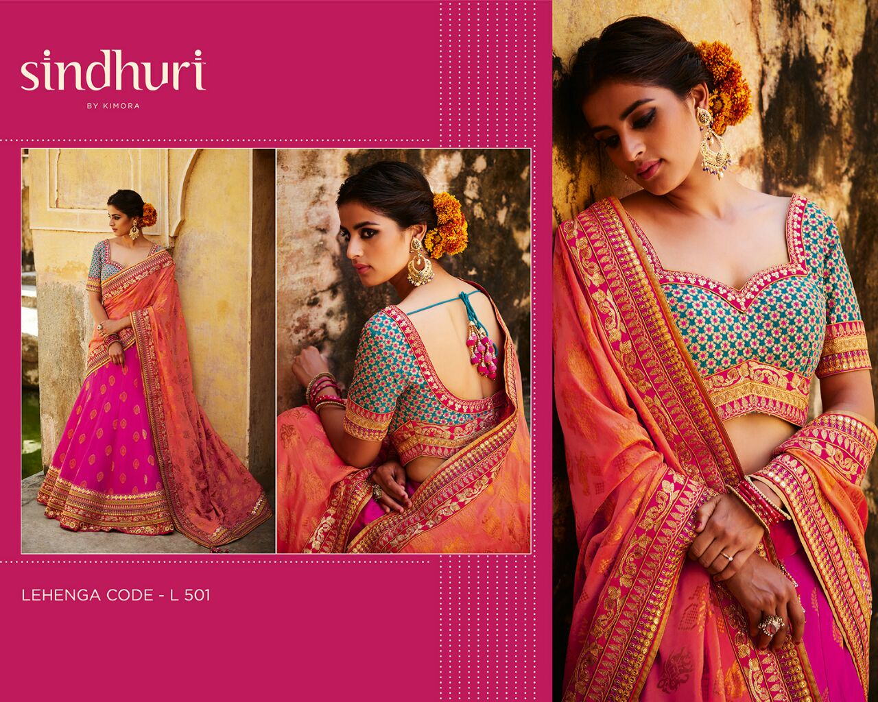 Sindhuri Vol-6 By Kimora Fashion 501 To 511 Series Indian Traditional Beautiful Stylish Designer Heavy Embroidered Party Wear Silk Lehengas At Wholesale Price