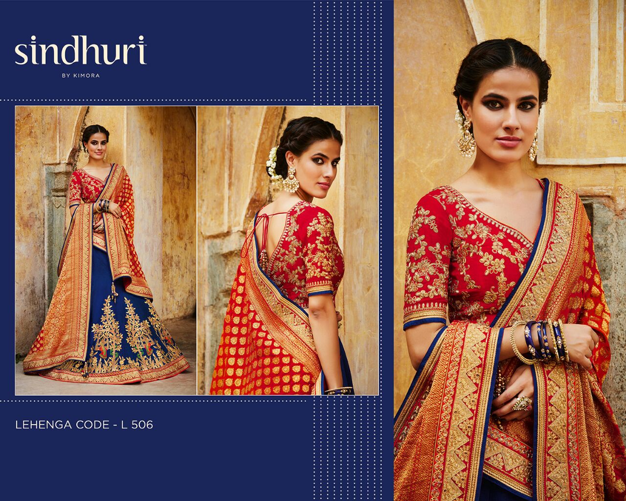 Sindhuri Vol-6 By Kimora Fashion 501 To 511 Series Indian Traditional Beautiful Stylish Designer Heavy Embroidered Party Wear Silk Lehengas At Wholesale Price