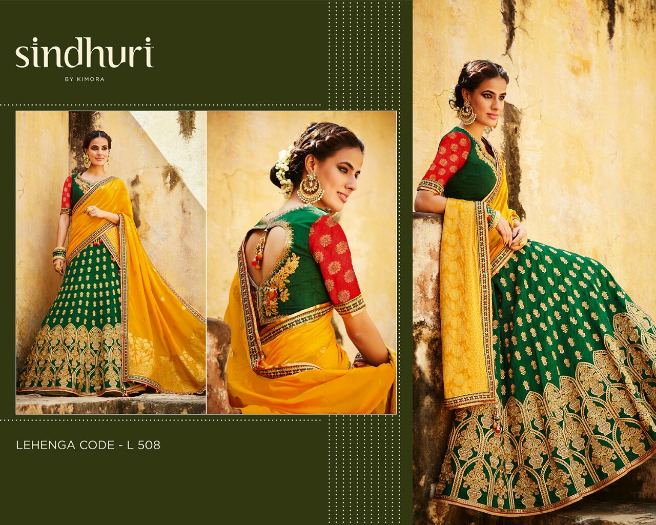 Sindhuri Vol-6 By Kimora Fashion 501 To 511 Series Indian Traditional Beautiful Stylish Designer Heavy Embroidered Party Wear Silk Lehengas At Wholesale Price
