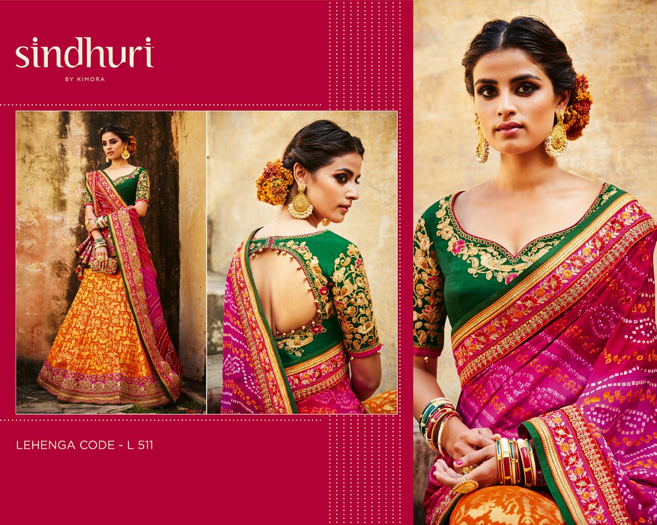 Sindhuri Vol-6 By Kimora Fashion 501 To 511 Series Indian Traditional Beautiful Stylish Designer Heavy Embroidered Party Wear Silk Lehengas At Wholesale Price