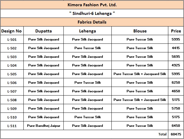 Sindhuri Vol-6 By Kimora Fashion 501 To 511 Series Indian Traditional Beautiful Stylish Designer Heavy Embroidered Party Wear Silk Lehengas At Wholesale Price