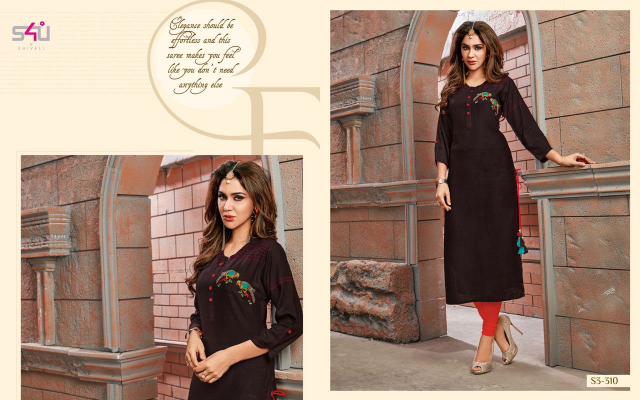 Sophie Vol-3 By S4u Fashion 301 To 312 Series Beautiful Colorful Fancy Stylish Casual Wear & Ethnic Wear Cotton Printed & Embroidered Kurtis At Wholesale Price