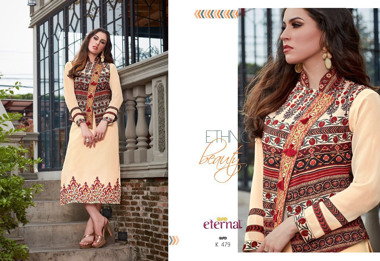 Star Light Vol-2 By Eternal 470 To 481 Series Designer Beautiful Fancy Stylish Colorful Party Wear & Ethnic Wear Georgette Kurtis At Wholesale Price