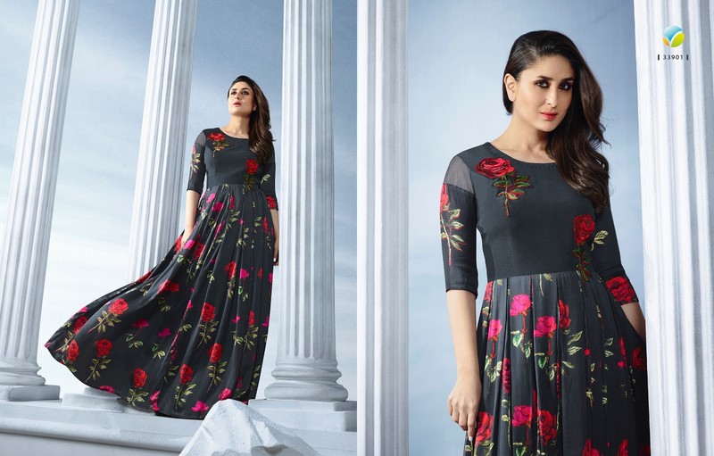 Tumbaa Bebo Vol-2 By Vinay Fashion 33901 To 33910 Series Designer Stylish Beautiful Fancy Colorful Party Wear & Ethnic Wear Georgette Silk Kurtis At Wholesale Price