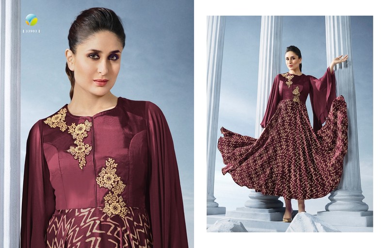 Tumbaa Bebo Vol-2 By Vinay Fashion 33901 To 33910 Series Designer Stylish Beautiful Fancy Colorful Party Wear & Ethnic Wear Georgette Silk Kurtis At Wholesale Price