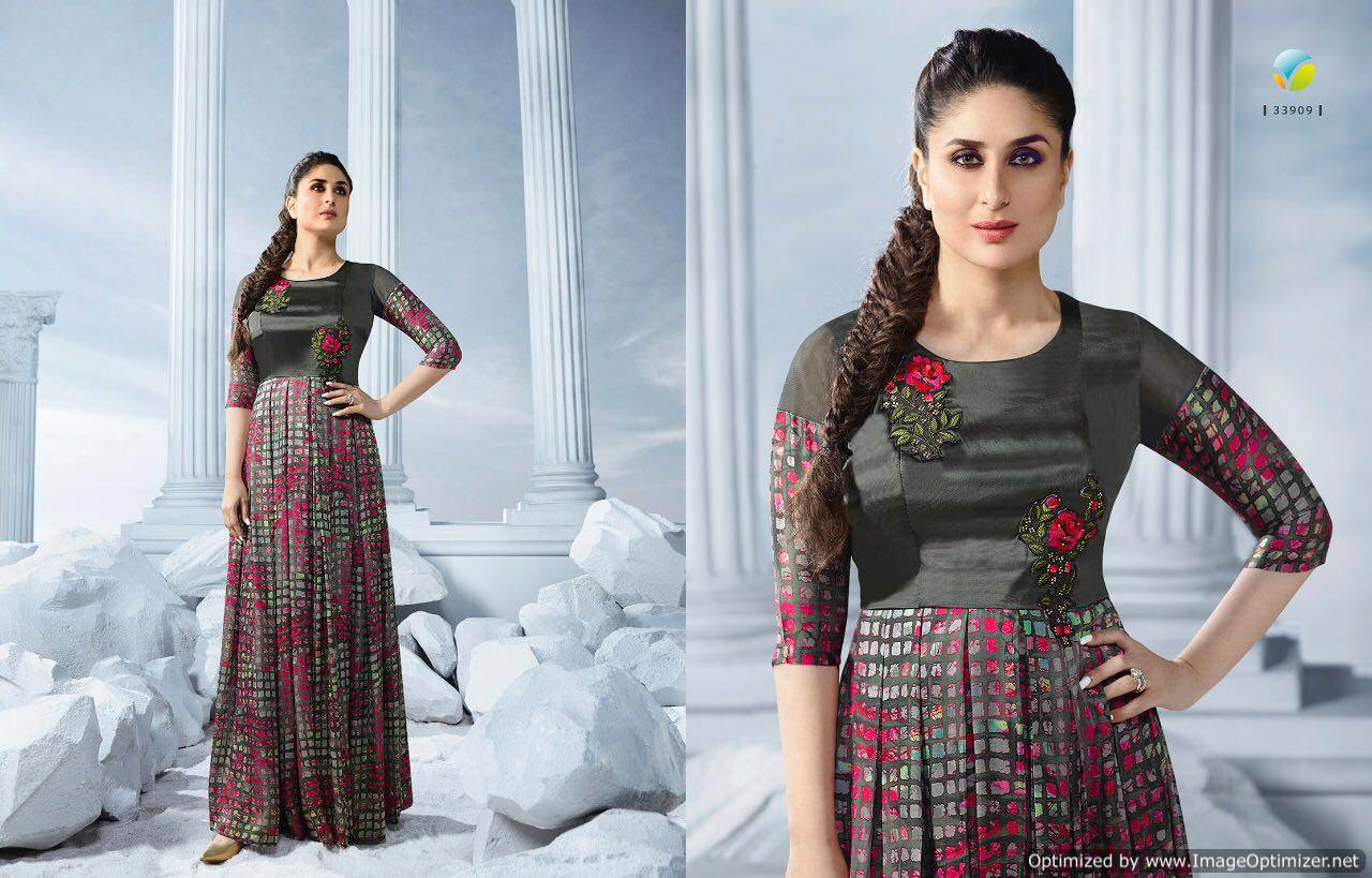 Tumbaa Bebo Vol-2 By Vinay Fashion 33901 To 33910 Series Designer Stylish Beautiful Fancy Colorful Party Wear & Ethnic Wear Georgette Silk Kurtis At Wholesale Price