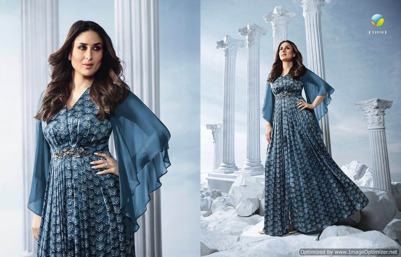 Tumbaa Bebo Vol-2 By Vinay Fashion 33901 To 33910 Series Designer Stylish Beautiful Fancy Colorful Party Wear & Ethnic Wear Georgette Silk Kurtis At Wholesale Price