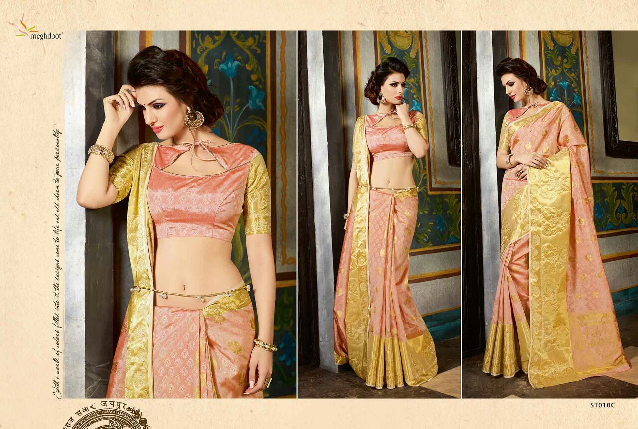 Utsav By Meghdoot Indian Stylish Traditional Wear Beautiful Colorful Fancy Party Wear & Occasional Wear Bangalori Silk Sarees At Wholesale Price