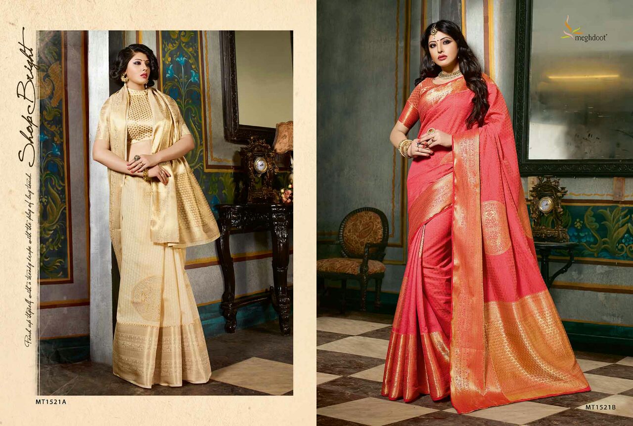 Utsav By Meghdoot Indian Stylish Traditional Wear Beautiful Colorful Fancy Party Wear & Occasional Wear Bangalori Silk Sarees At Wholesale Price