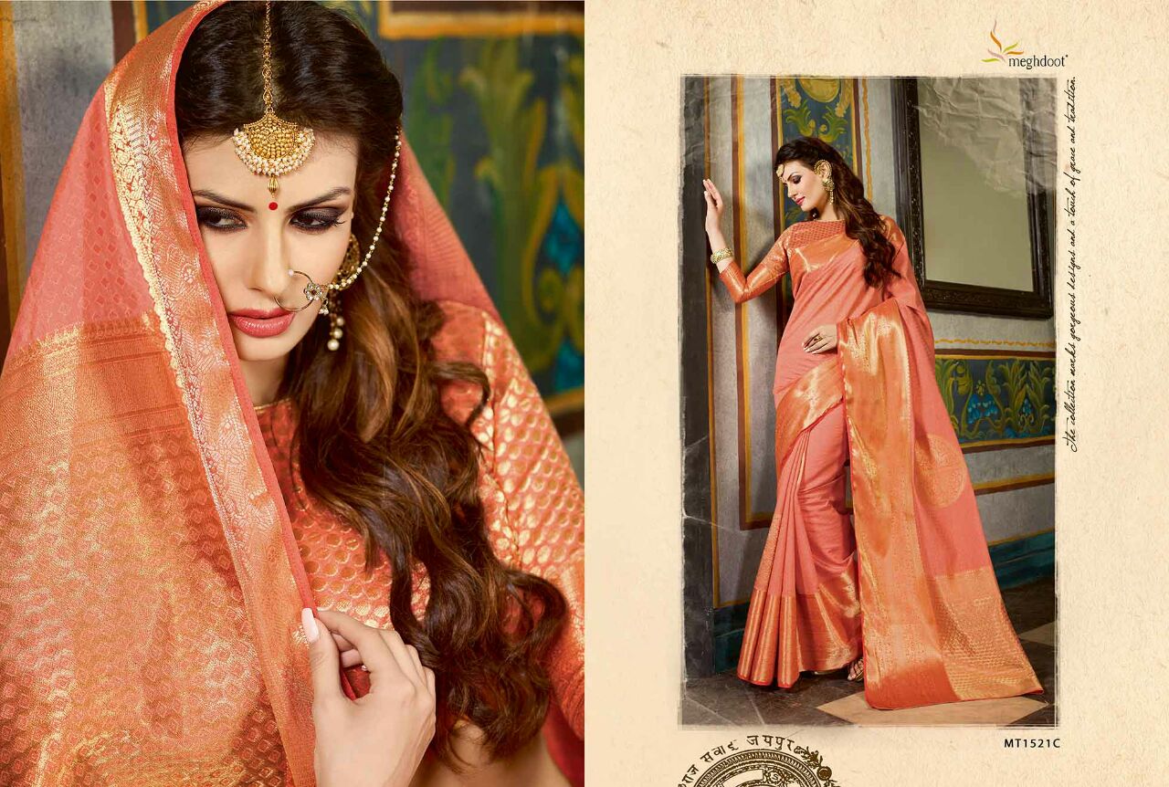 Utsav By Meghdoot Indian Stylish Traditional Wear Beautiful Colorful Fancy Party Wear & Occasional Wear Bangalori Silk Sarees At Wholesale Price