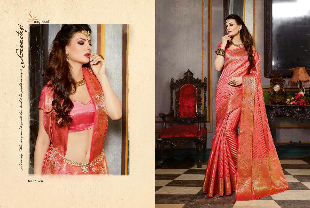 Utsav By Meghdoot Indian Stylish Traditional Wear Beautiful Colorful Fancy Party Wear & Occasional Wear Bangalori Silk Sarees At Wholesale Price