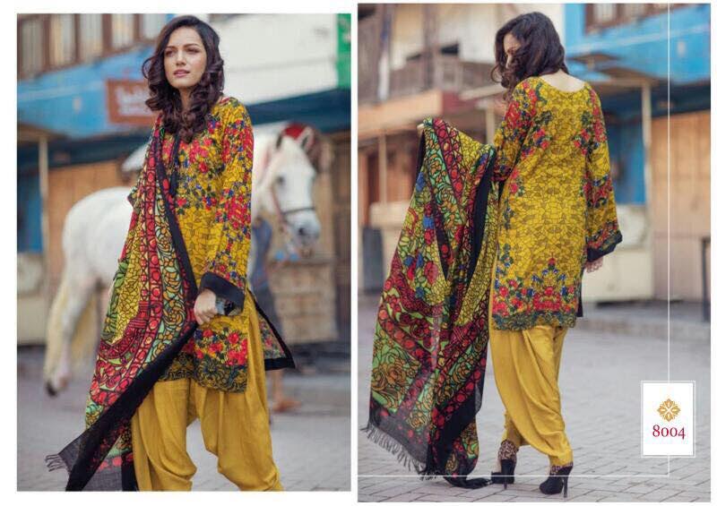 Vintage 8001 To 8008 Series By Kvc Beautiful Embroidered Stylish Colourful Party Wear Occasional Wear Casual Wear Printed Cotton Dresses At Wholesale Price