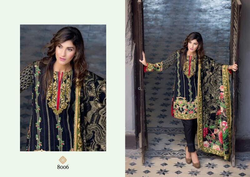 Vintage 8001 To 8008 Series By Kvc Beautiful Embroidered Stylish Colourful Party Wear Occasional Wear Casual Wear Printed Cotton Dresses At Wholesale Price