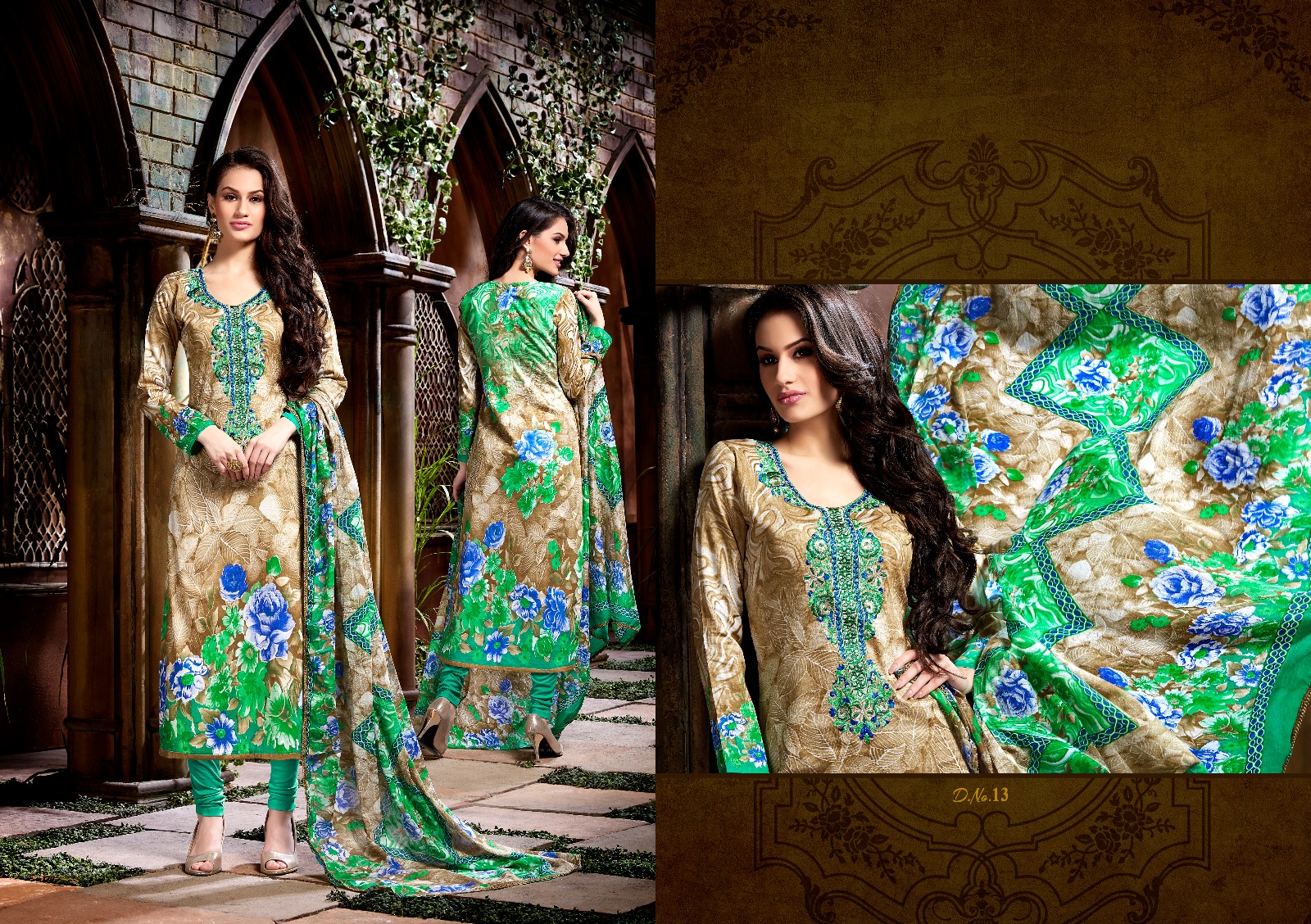 Vintage By M.pankaj Fashion 13 To 20 Series Beautiful Stylish Designer Printed And Embroidered Party Wear Casual Wear Ethnic Wear Cotton Satin Dresses At Wholesale Price