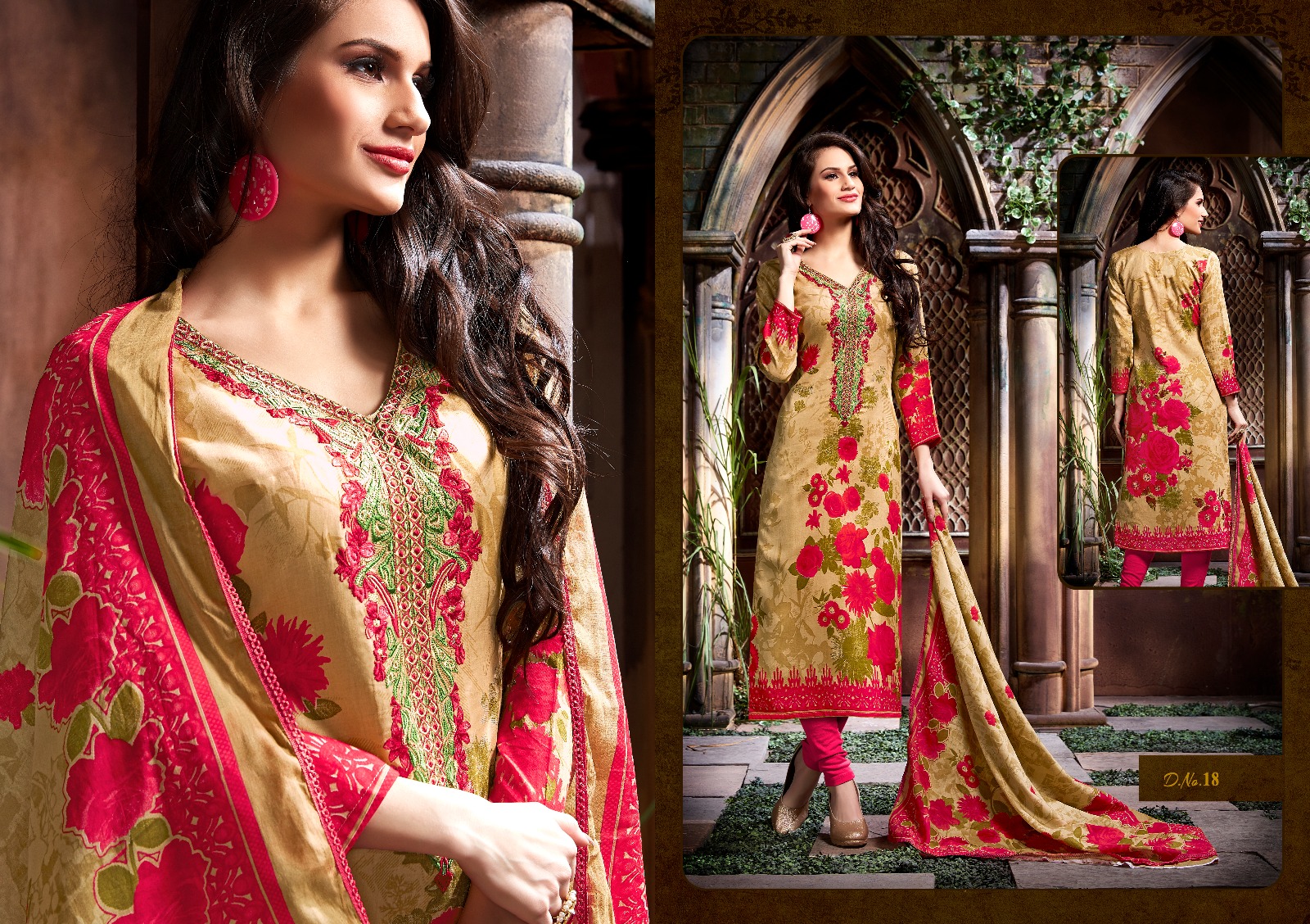 Vintage By M.pankaj Fashion 13 To 20 Series Beautiful Stylish Designer Printed And Embroidered Party Wear Casual Wear Ethnic Wear Cotton Satin Dresses At Wholesale Price
